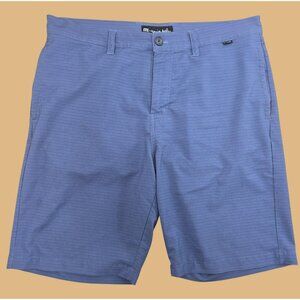 Travis Mathew Mens Blue Striped Shorts 34 *Small flaw*